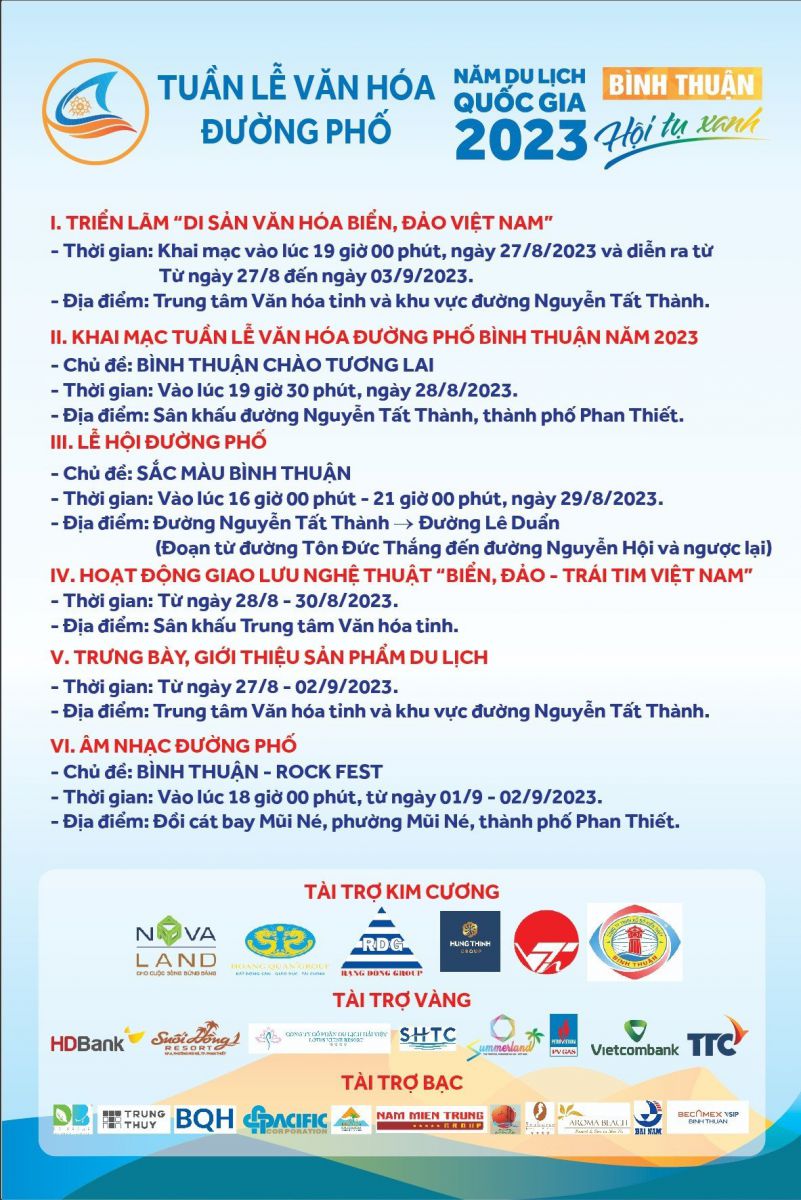 Tổ chức Tuần lễ Văn hóa đường phố Năm Du lịch quốc gia 2023 - Bình Thuận - Hội tụ xanh