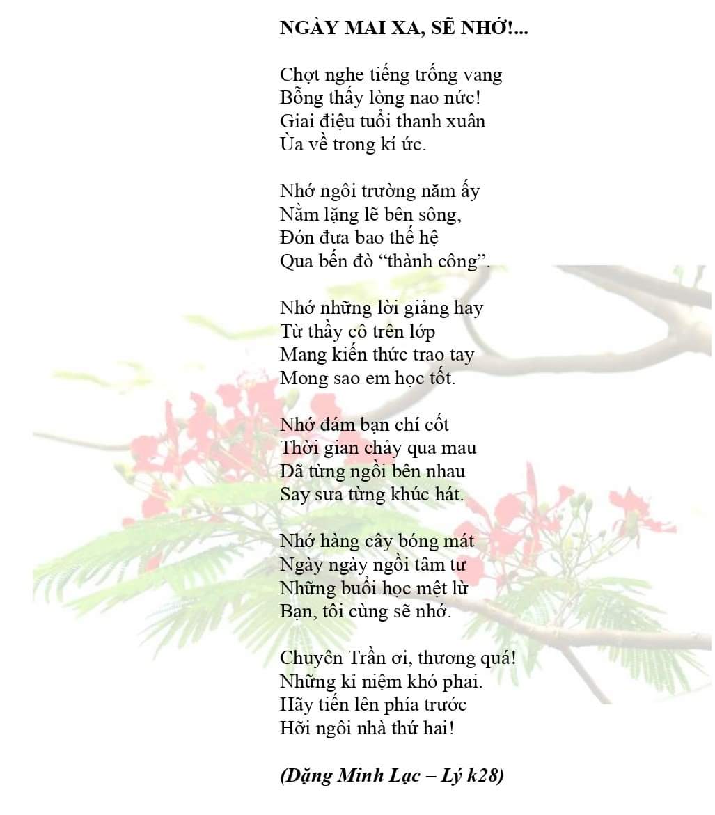 NGÀY MAI XA, SẼ NHỚ!...