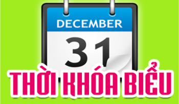 Thời khóa biểu HK1, năm học 2020-2021 - Áp dụng từ ngày 30/11/2020 