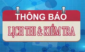 Lịch kiểm tra cuối Học kỳ I - năm học 2020 – 2021